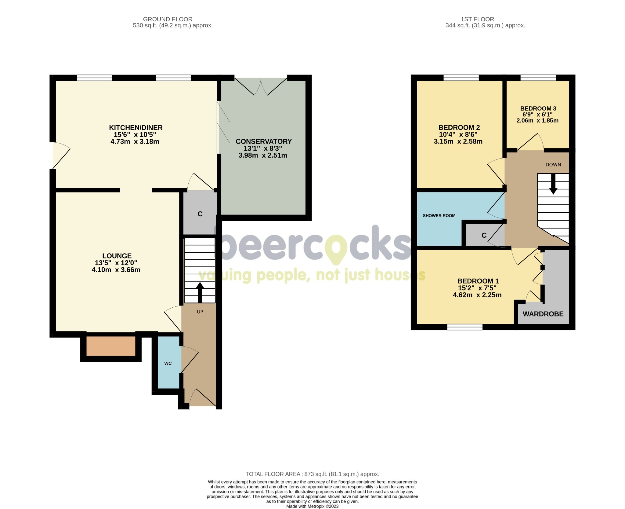 3 bed detached house for sale in The Rydales, Hull - Property Floorplan