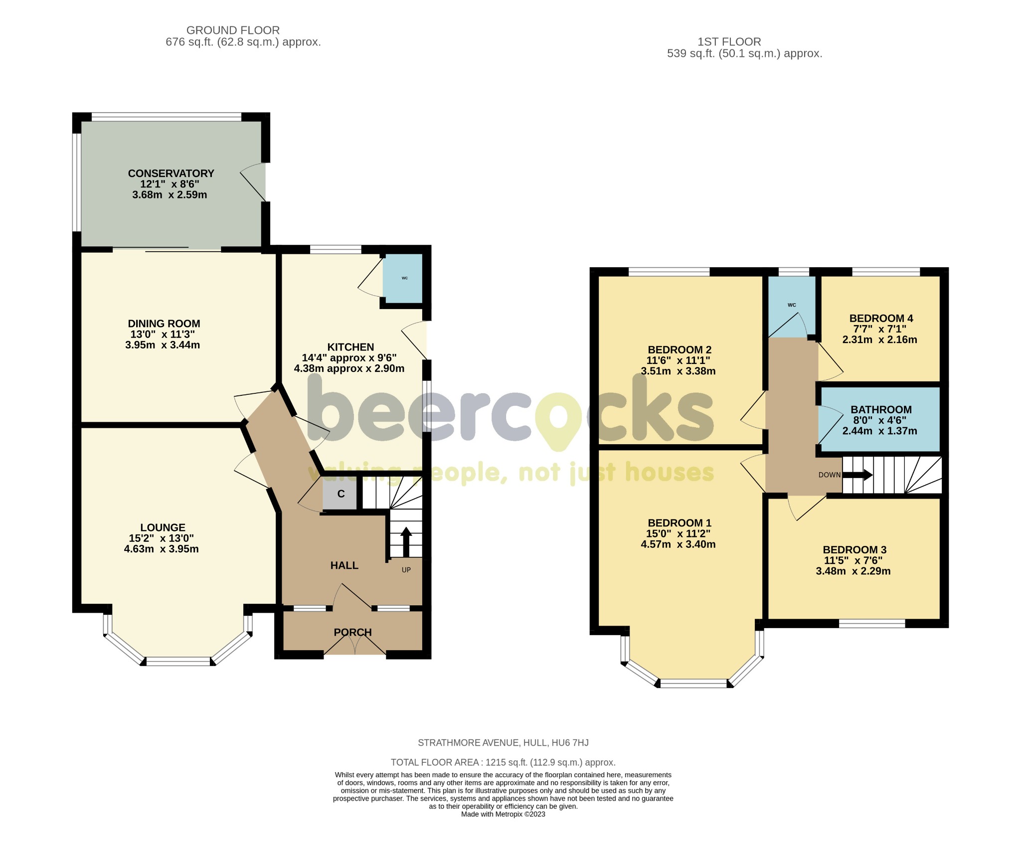 4 bed semi-detached house for sale in Strathmore Avenue, Hull - Property Floorplan
