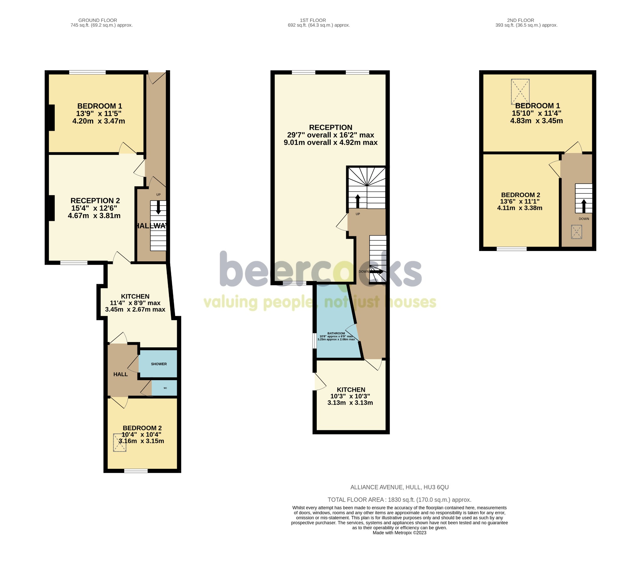 4 bed flat for sale in Alliance Avenue, Hull - Property Floorplan