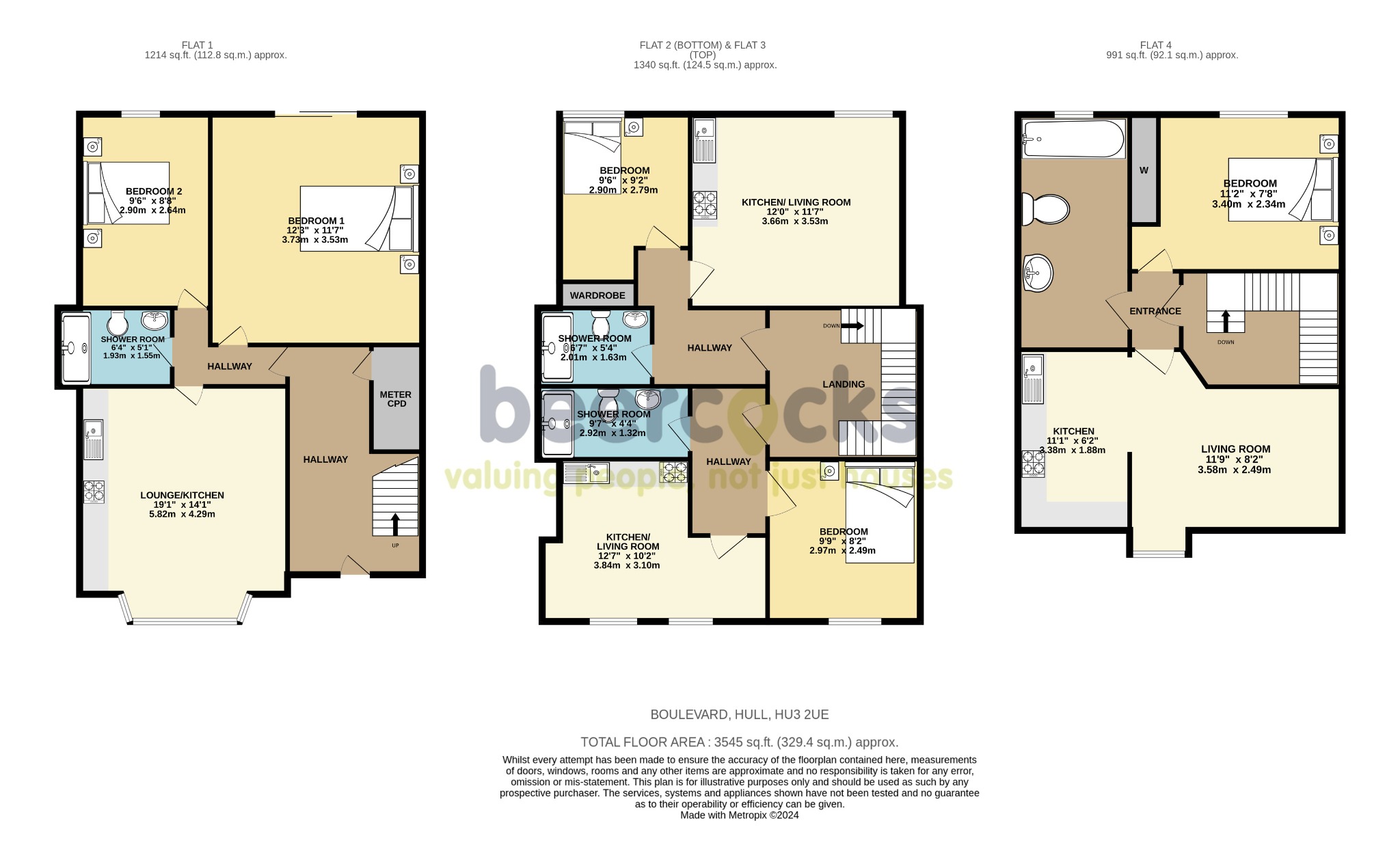 5 bed terraced house for sale in Boulevard, Hull - Property Floorplan