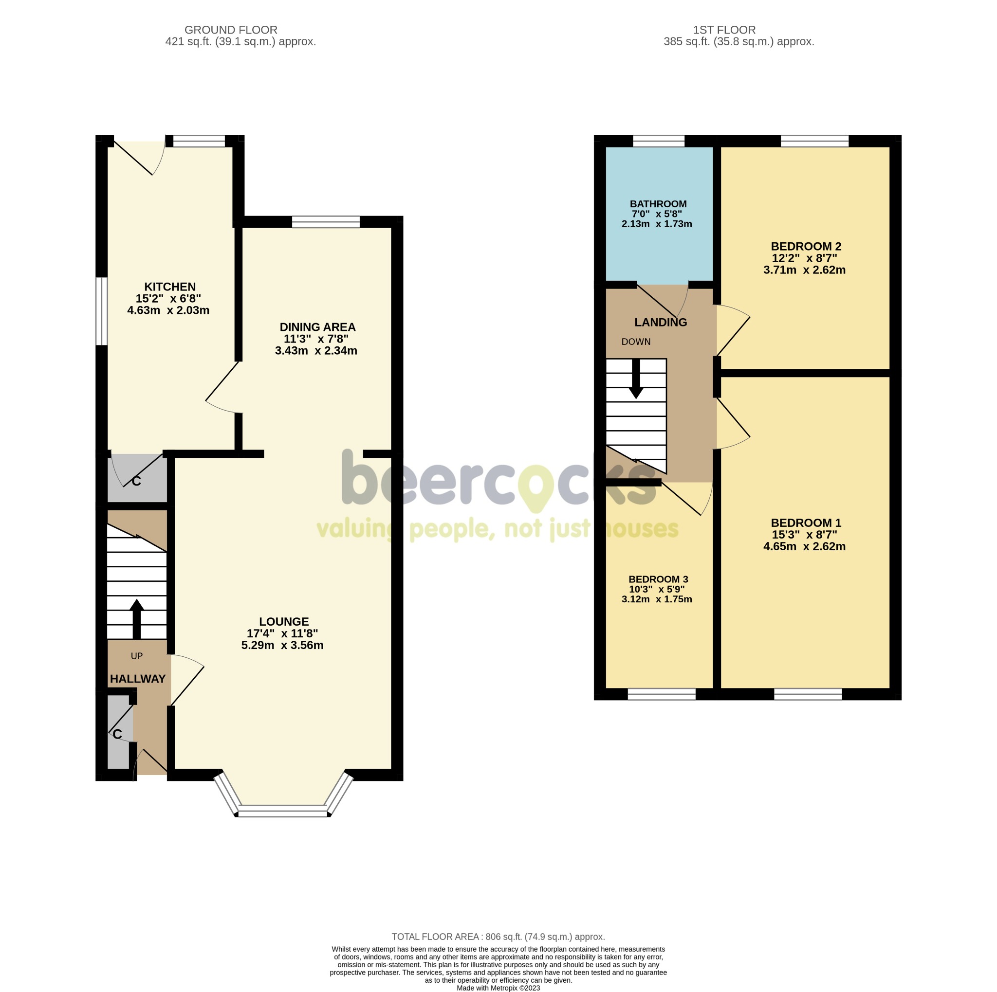 3 bed detached house for sale in Stanbury Road, Hull - Property Floorplan