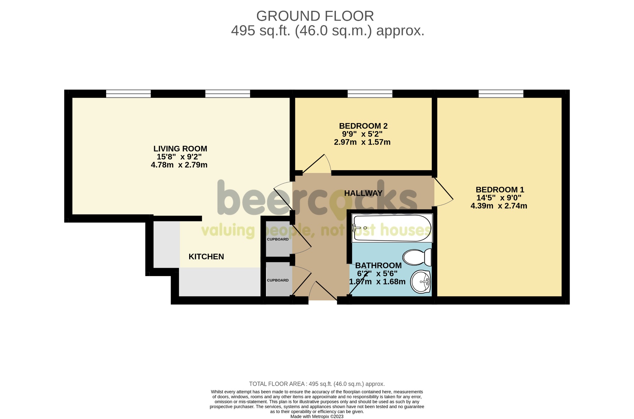 2 bed flat for sale in High Street, Hull - Property Floorplan