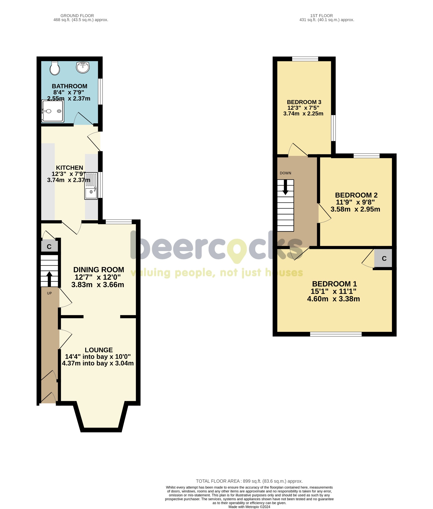 3 bed terraced house for sale in Reynoldson Street, Hull - Property Floorplan