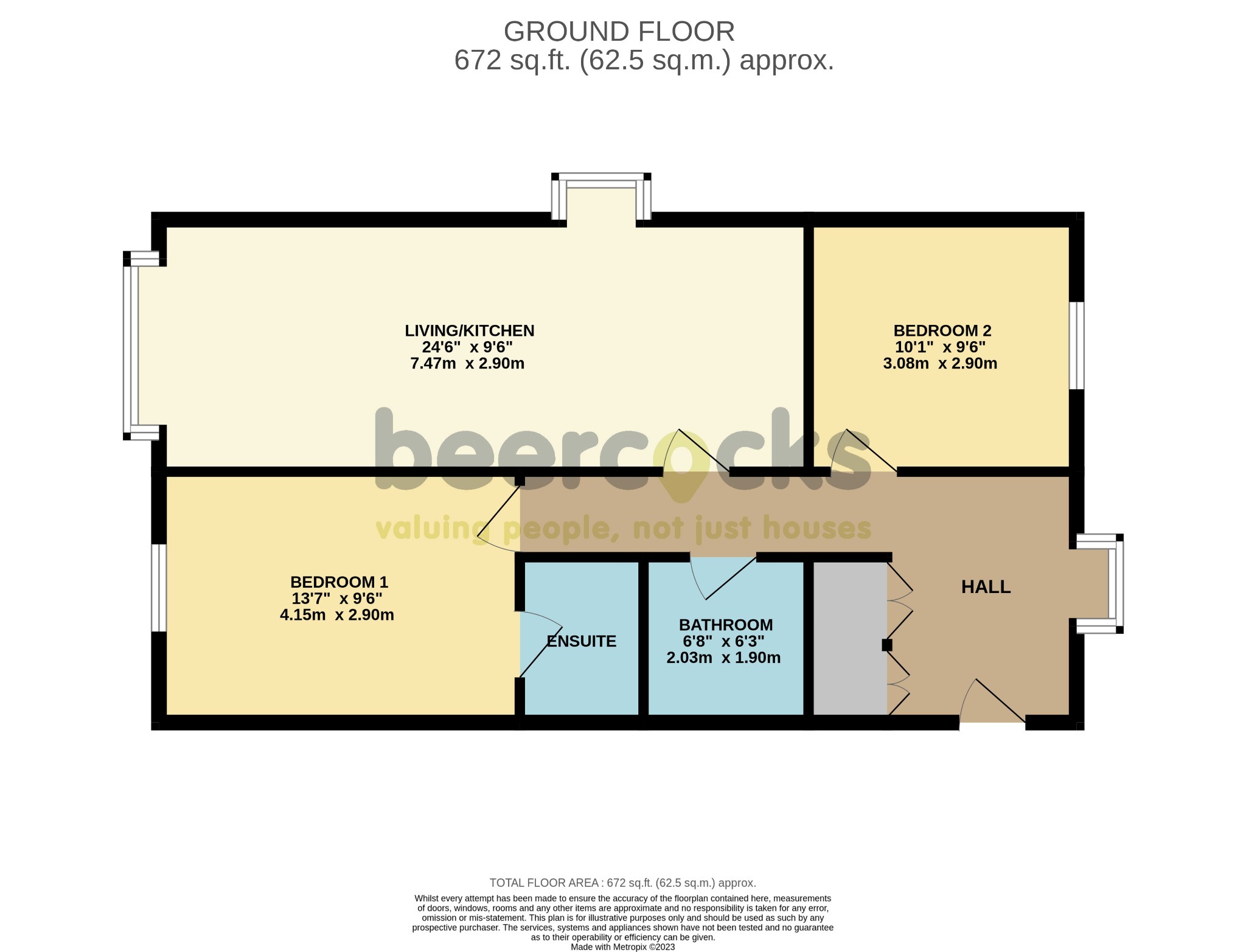 2 bed flat for sale in Wellington Street West, Hull - Property Floorplan
