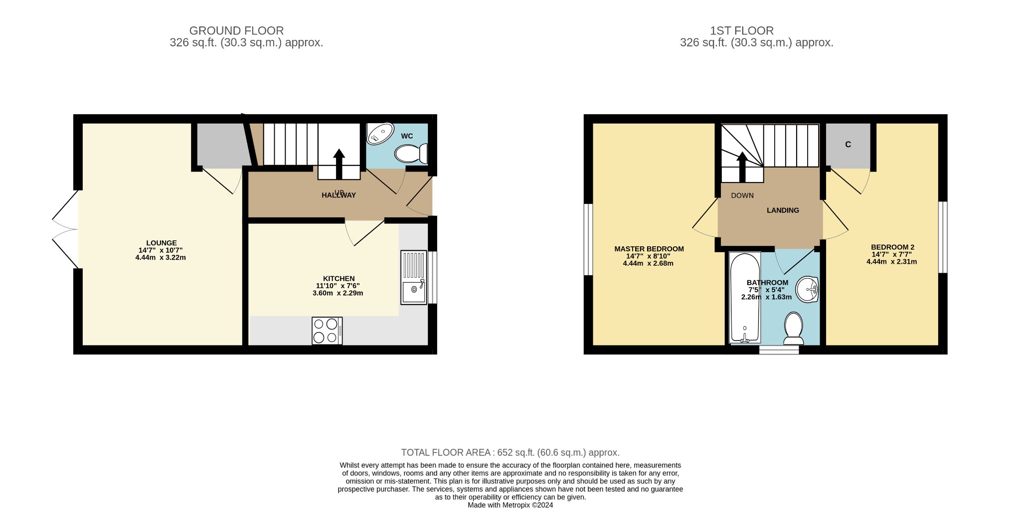 2 bed semi-detached house for sale in Woldcarr Road, Hull - Property Floorplan