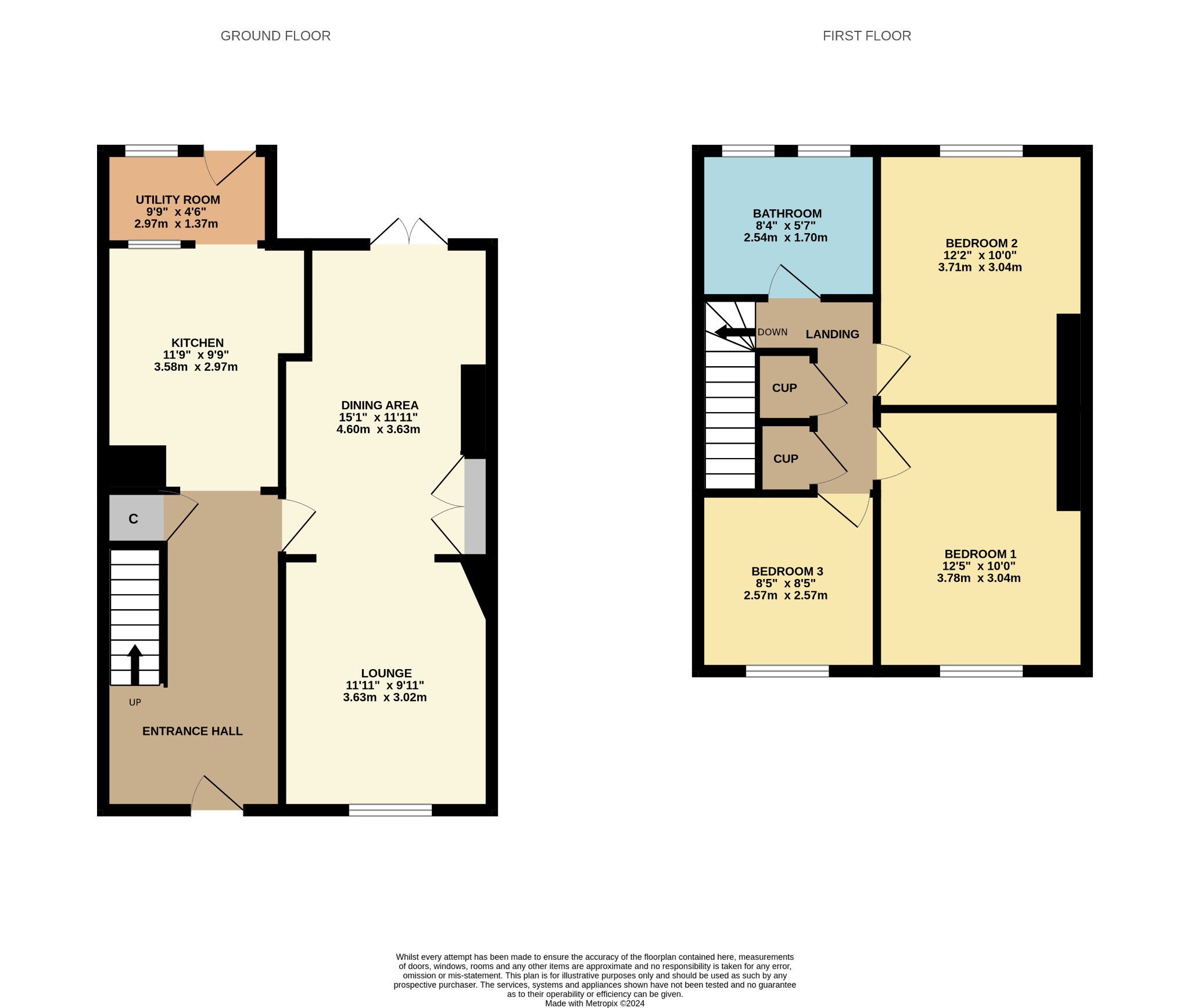 3 bed end of terrace house for sale in Risby Grove, Hull - Property Floorplan