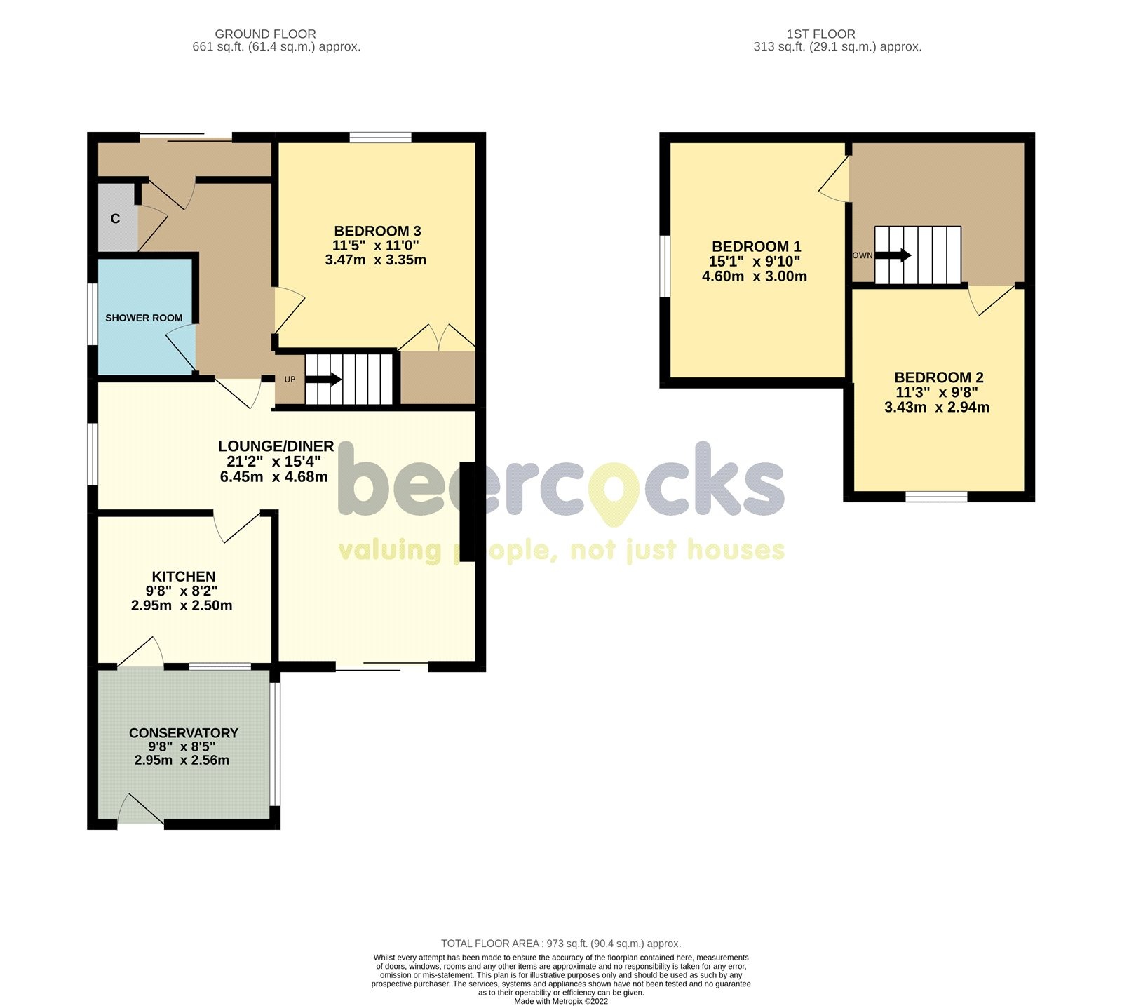 3 bed semi-detached house for sale in Park Road, Brough - Property Floorplan