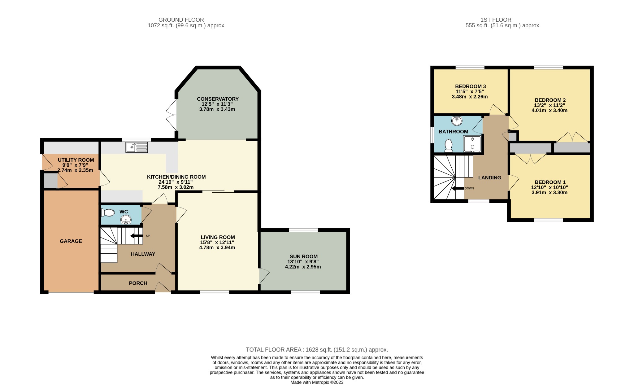 3 bed detached house for sale in Ransome Way, Brough - Property Floorplan