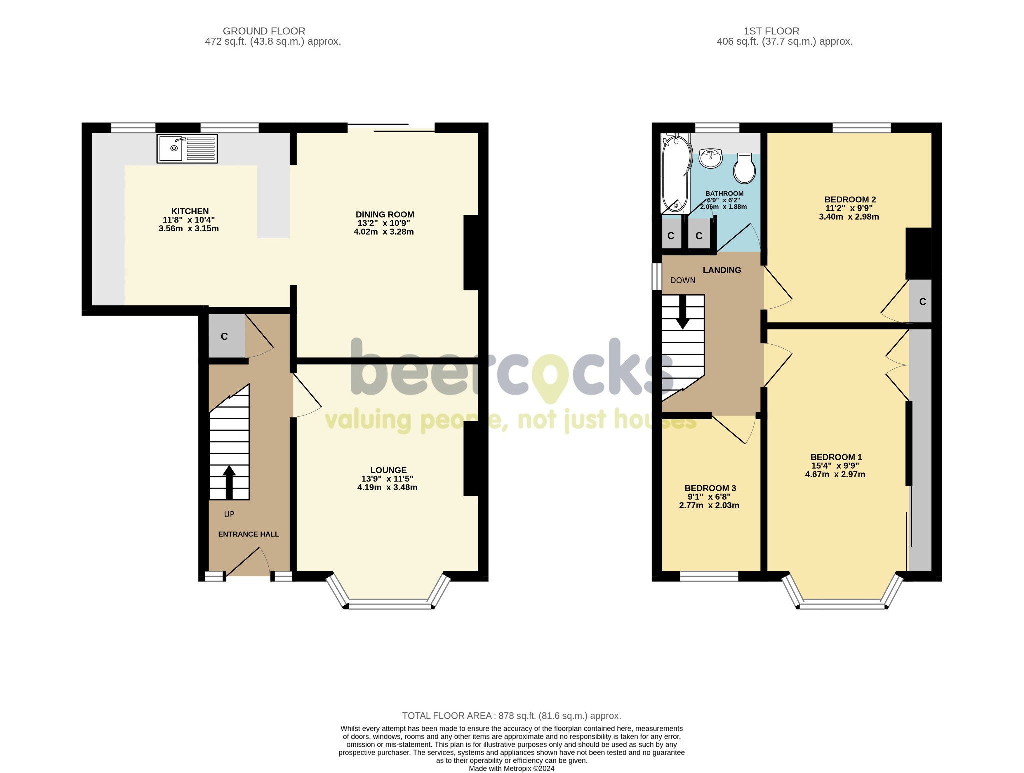 3 bed semi-detached house for sale in Eastfield Road, Hull - Property Floorplan