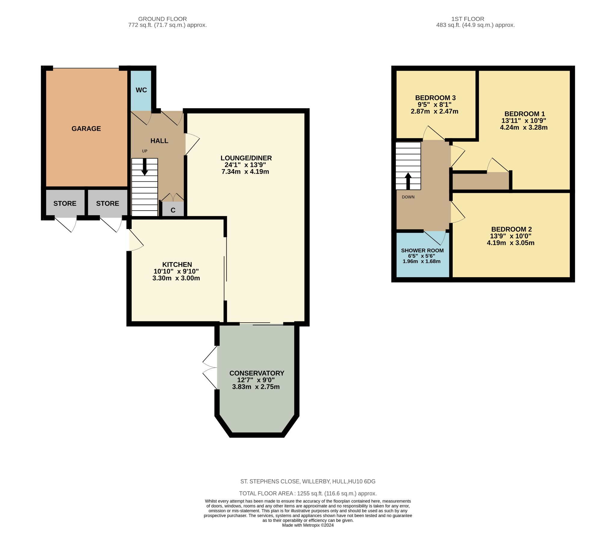 3 bed semi-detached house for sale in St Stephen's Close, Hull - Property Floorplan