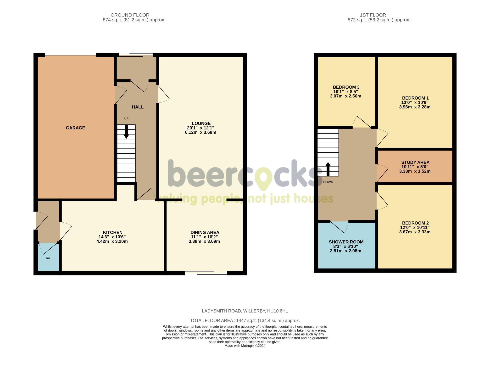 3 bed semi-detached house for sale in Ladysmith Road, Hull - Property Floorplan