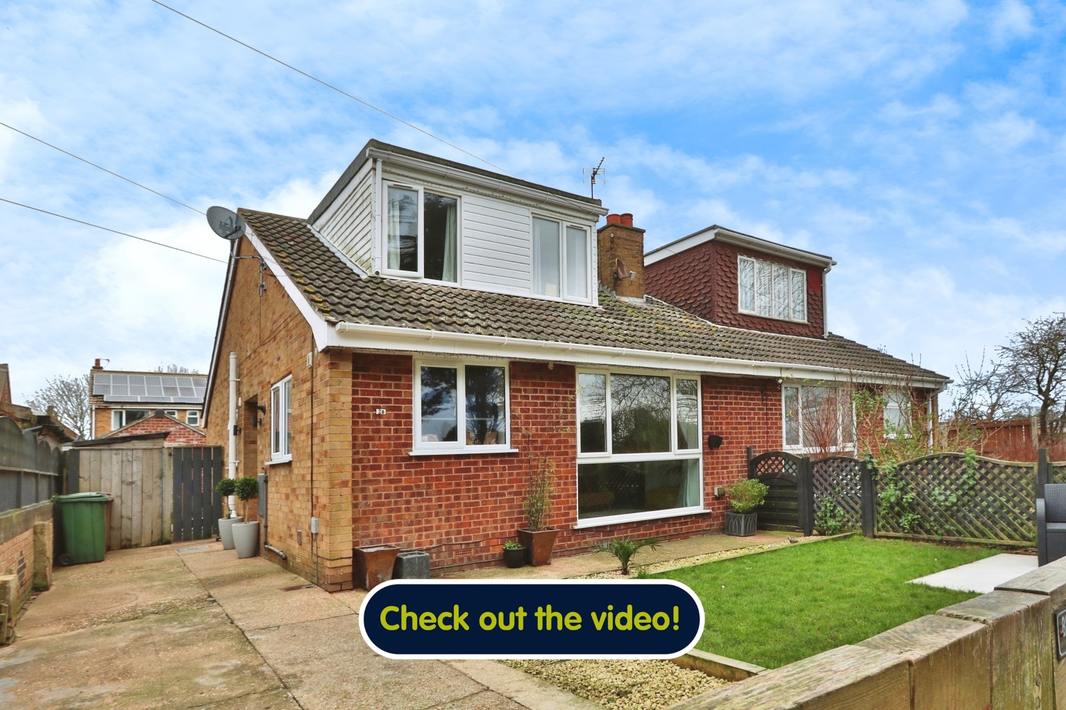 3 bed semi-detached house for sale in Egroms Lane, Withernsea  - Property Image 1