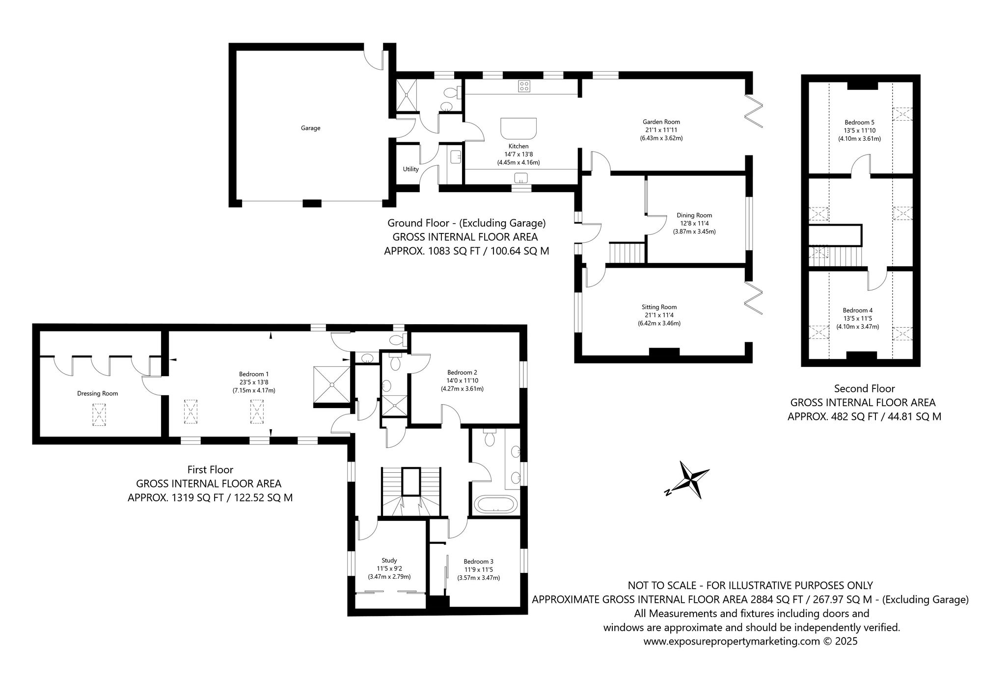 6 bed detached house for sale in Ash Tree Gardens, York - Property floorplan