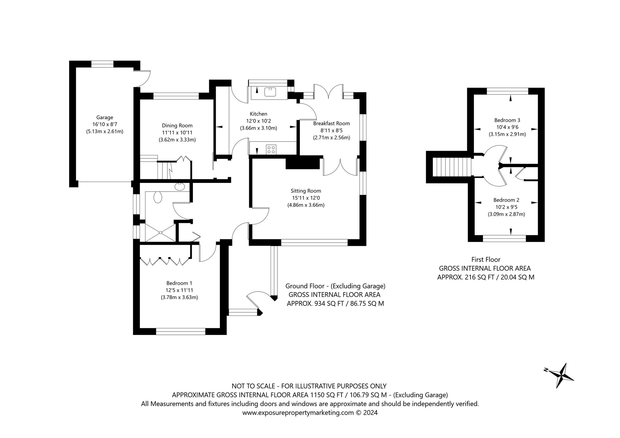 3 bed detached bungalow for sale in Dikelands Lane, York - Property floorplan