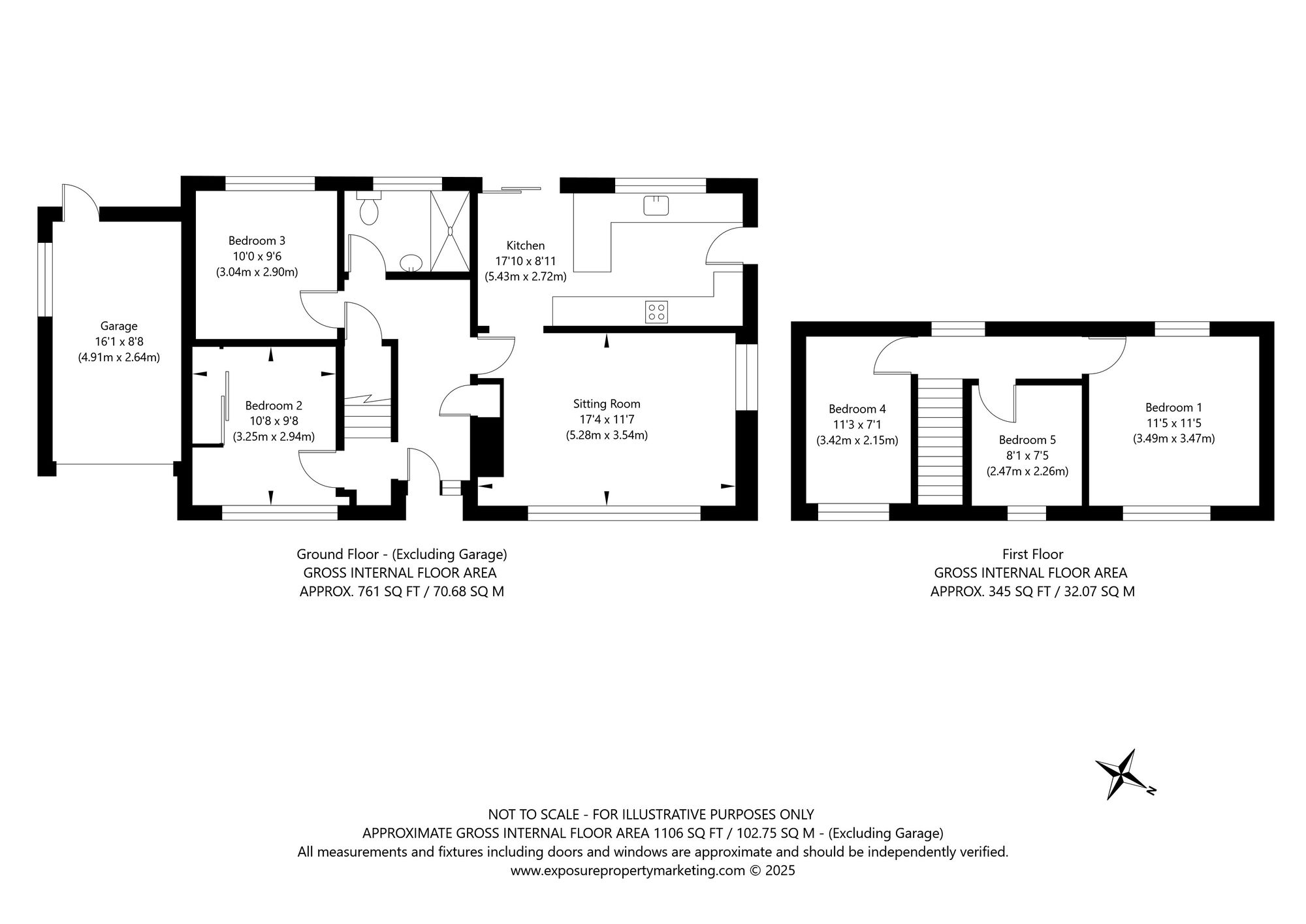 5 bed detached bungalow for sale in The Fairway, Tadcaster - Property floorplan