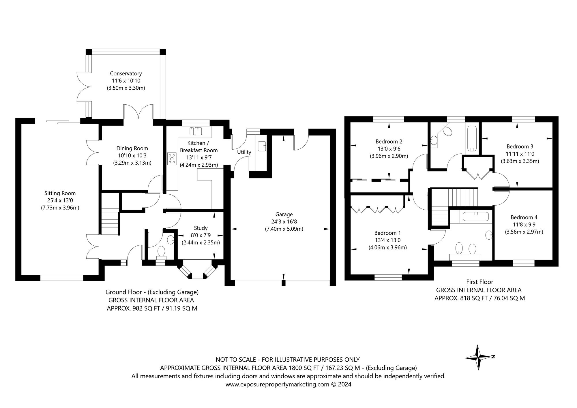 4 bed detached house for sale in Dawnay Garth, York - Property floorplan