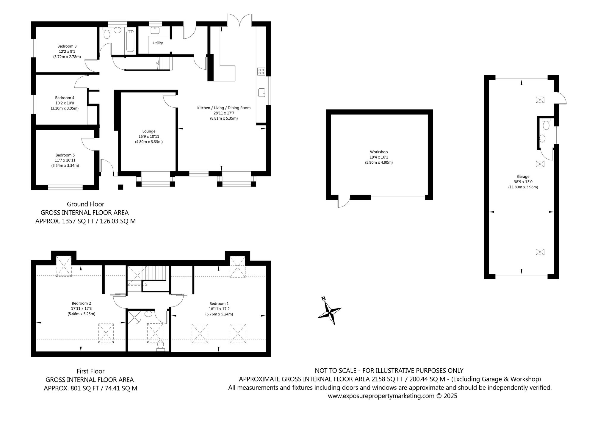 5 bed for sale in Temple Lane, York - Property floorplan