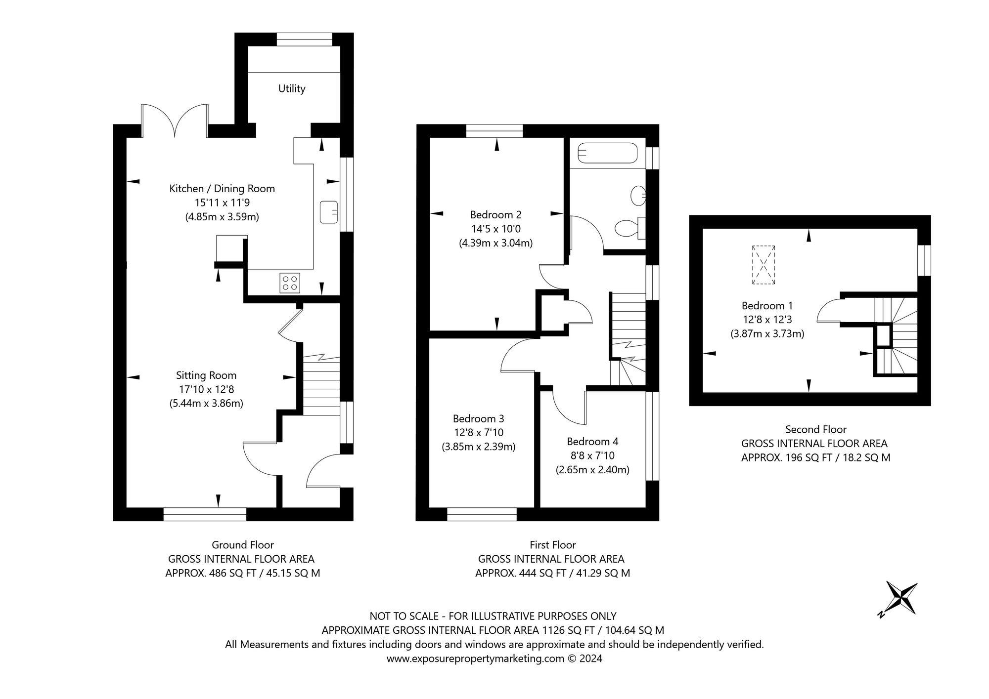 4 bed house for sale in Marlborough Avenue, Tadcaster - Property floorplan