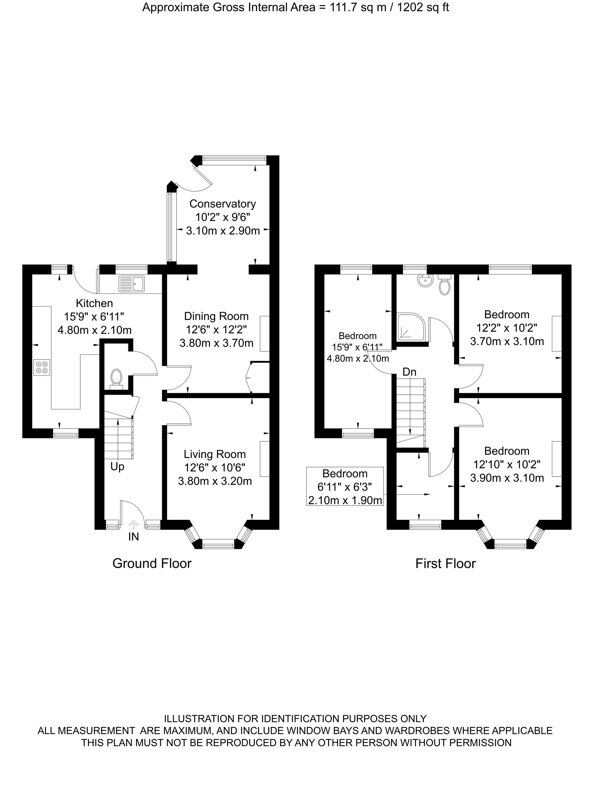 4 bed semi-detached house for sale in Calcaria Road, Tadcaster - Property floorplan