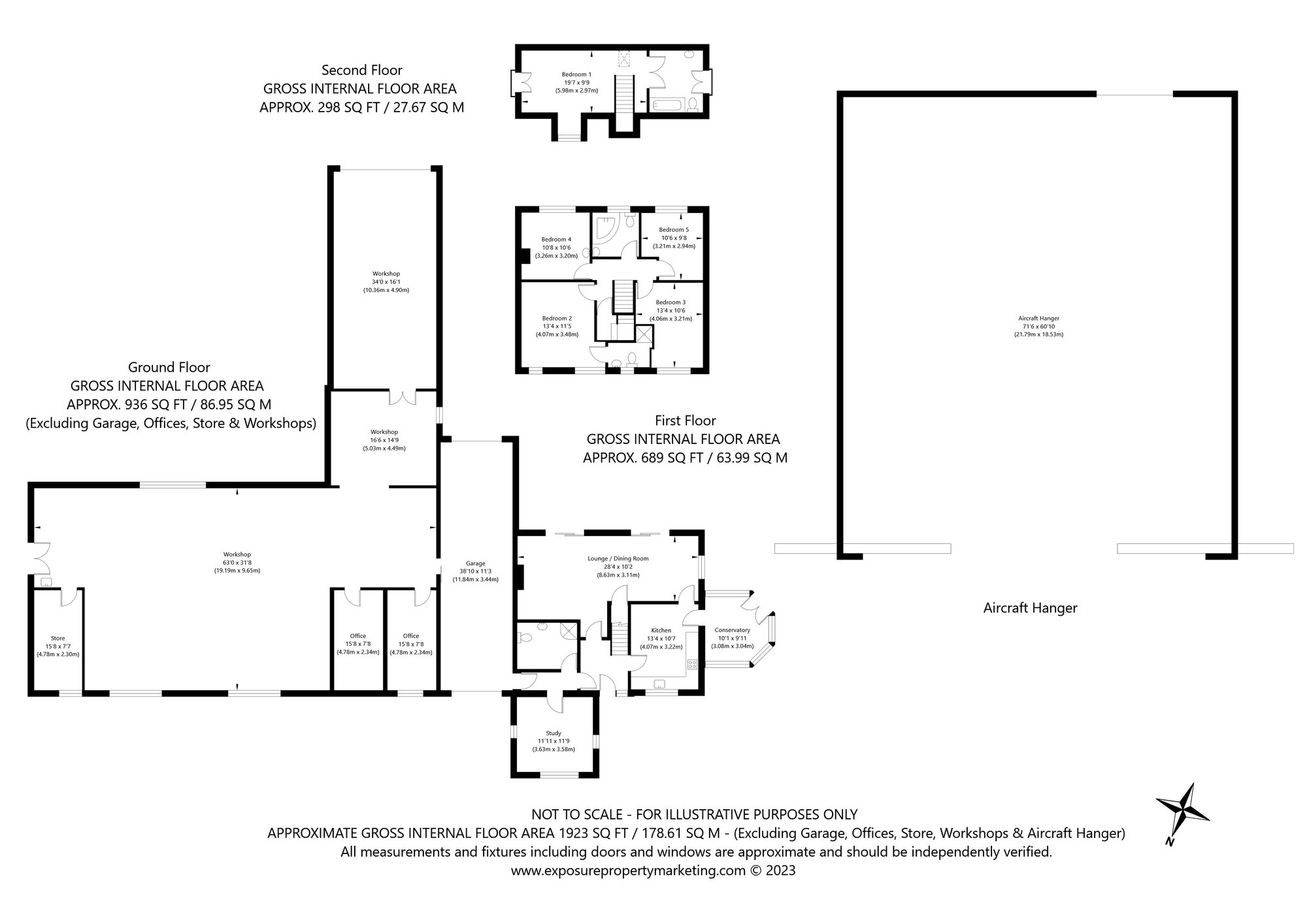 5 bed detached house for sale in Rufforth Airfield, York - Property floorplan