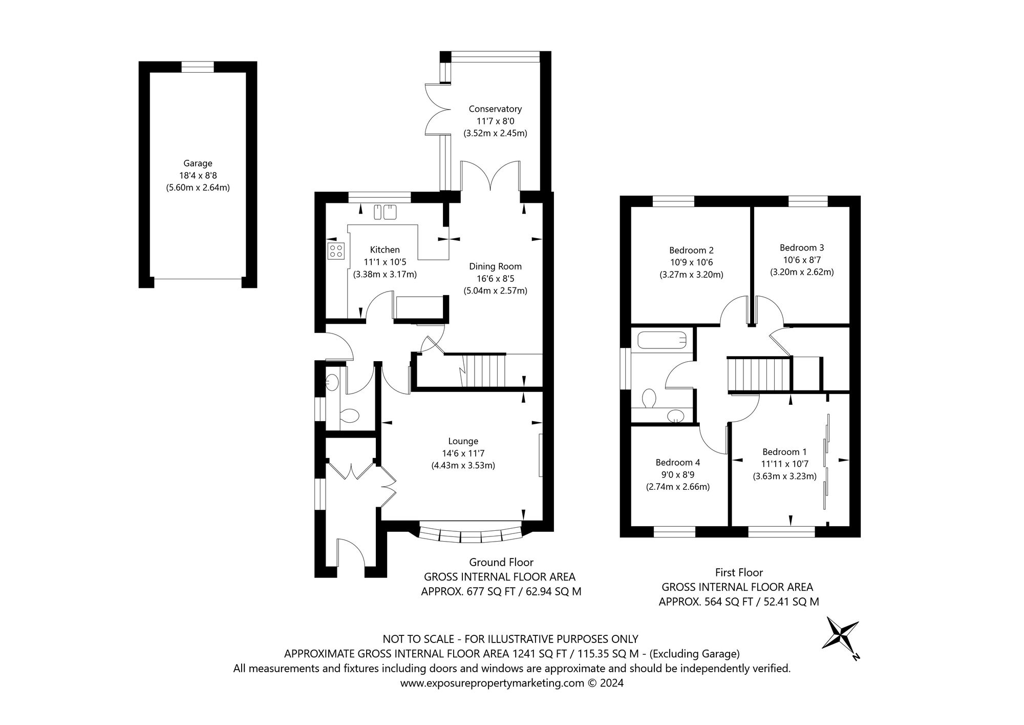 4 bed detached house for sale in Homefield Close, York - Property floorplan