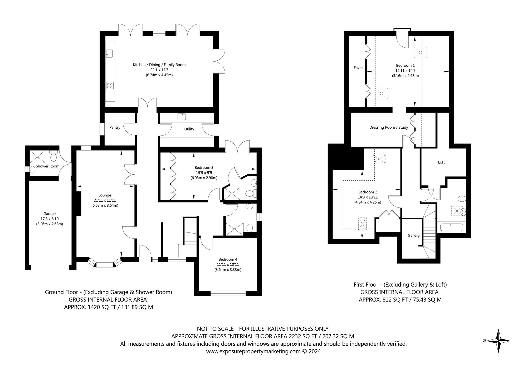 4 bed detached house for sale in Cat Lane, York - Property floorplan