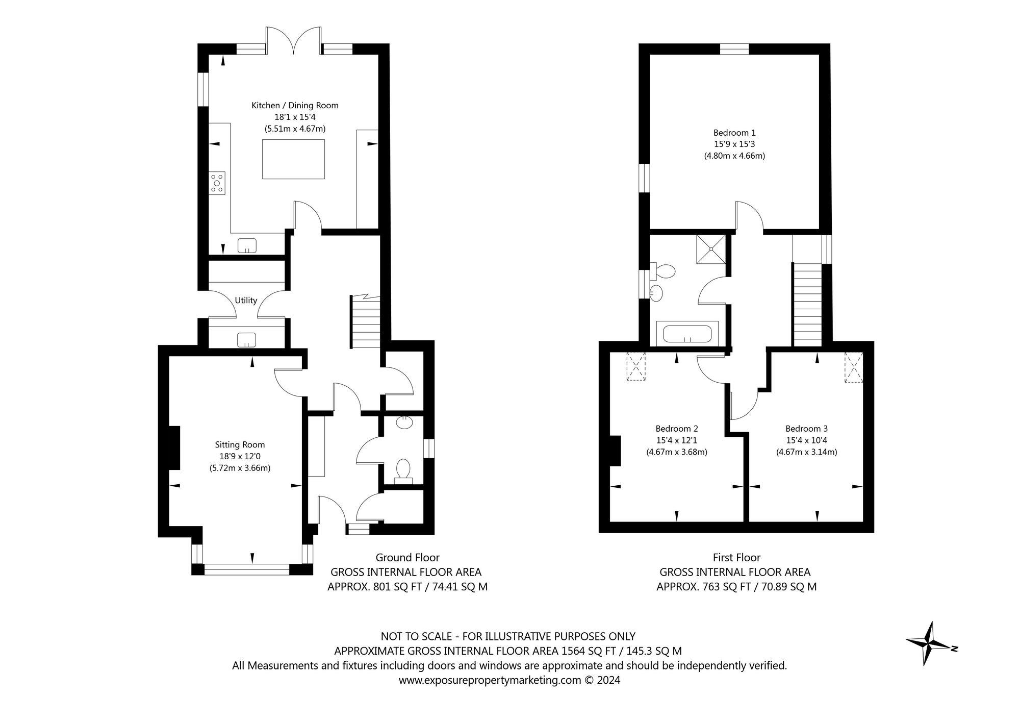 3 bed detached house for sale in Mill Lane, York - Property floorplan