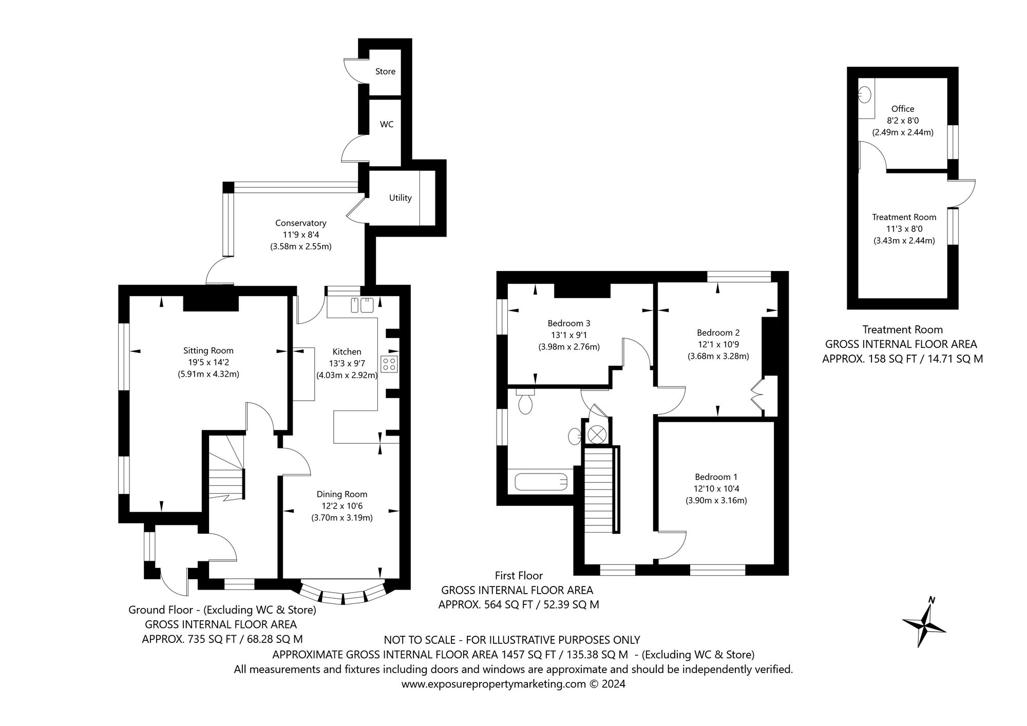 3 bed house for sale in Mill Lane, York - Property floorplan