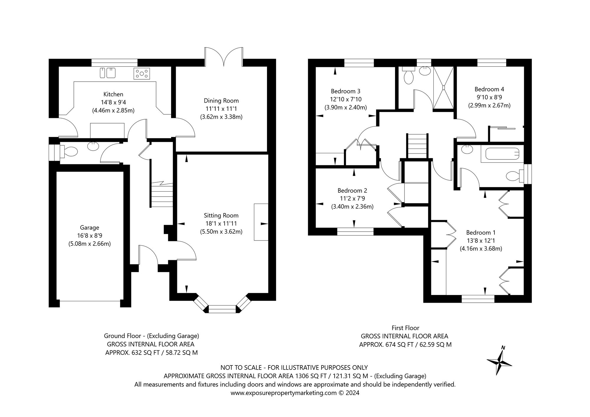 4 bed detached house for sale in Bow Bridge View, Tadcaster - Property floorplan