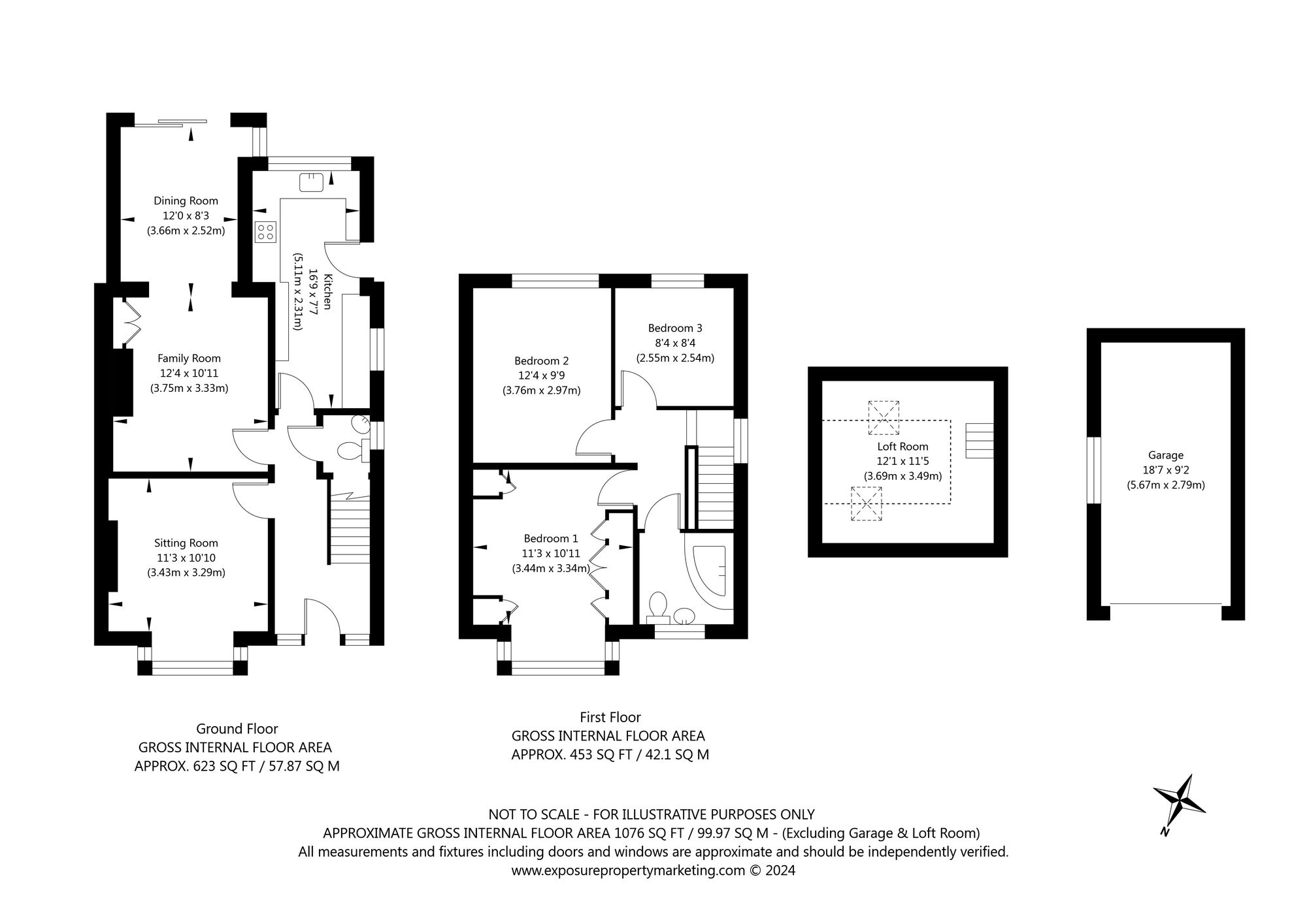 3 bed semi-detached house for sale in Top Lane, York - Property floorplan