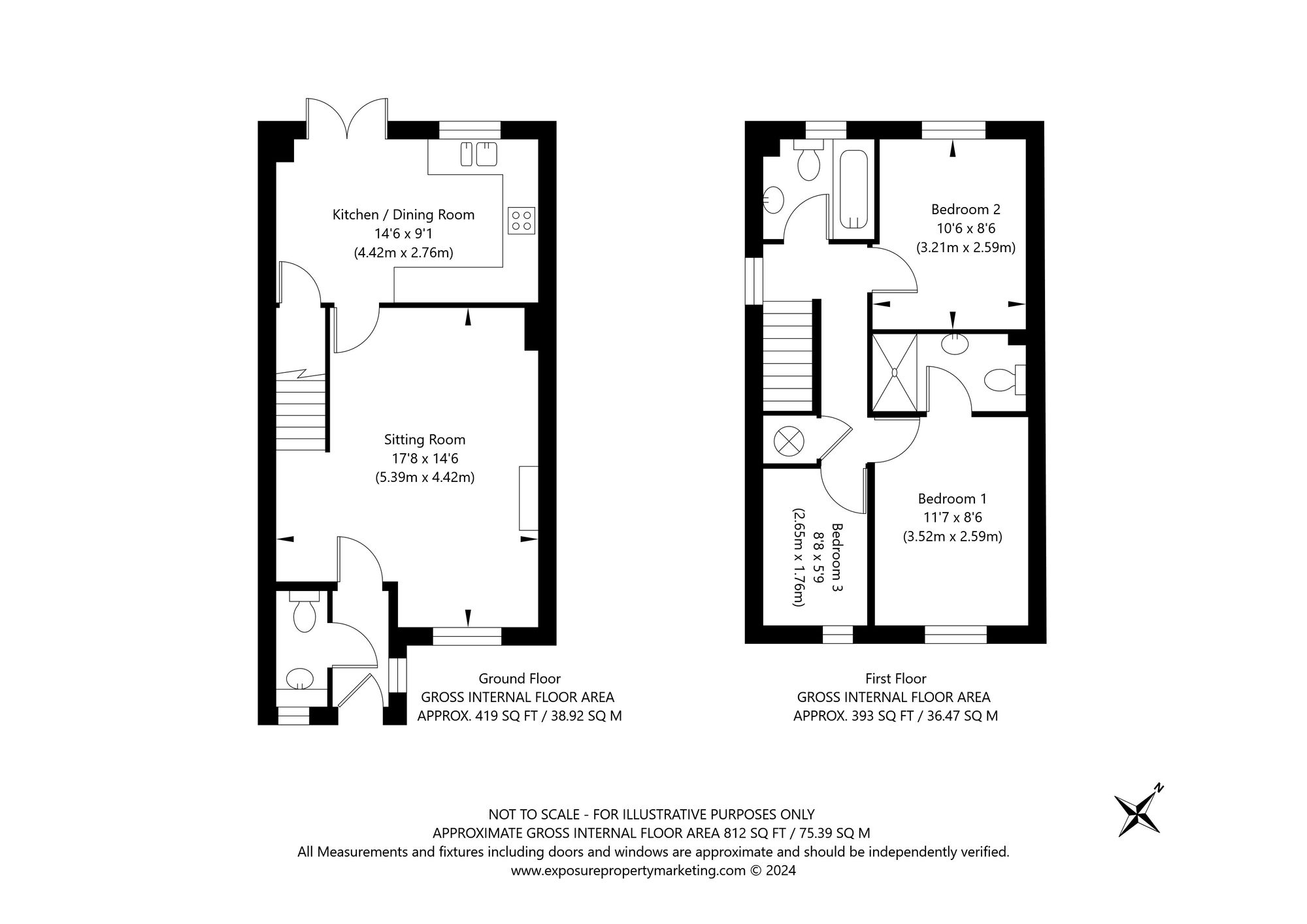 3 bed semi-detached house for sale in Rainsborough Way, York - Property floorplan