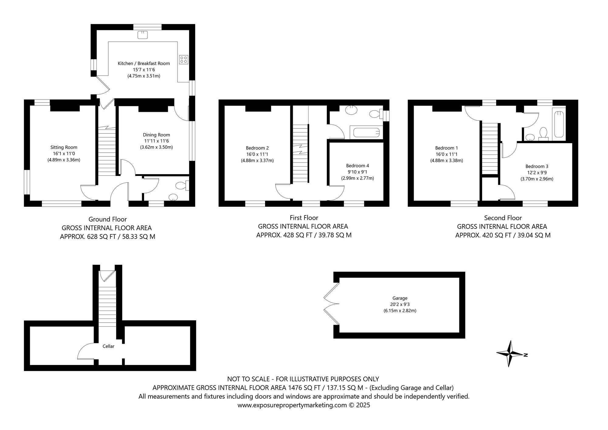 4 bed detached house for sale in Churchyard, Tadcaster - Property floorplan