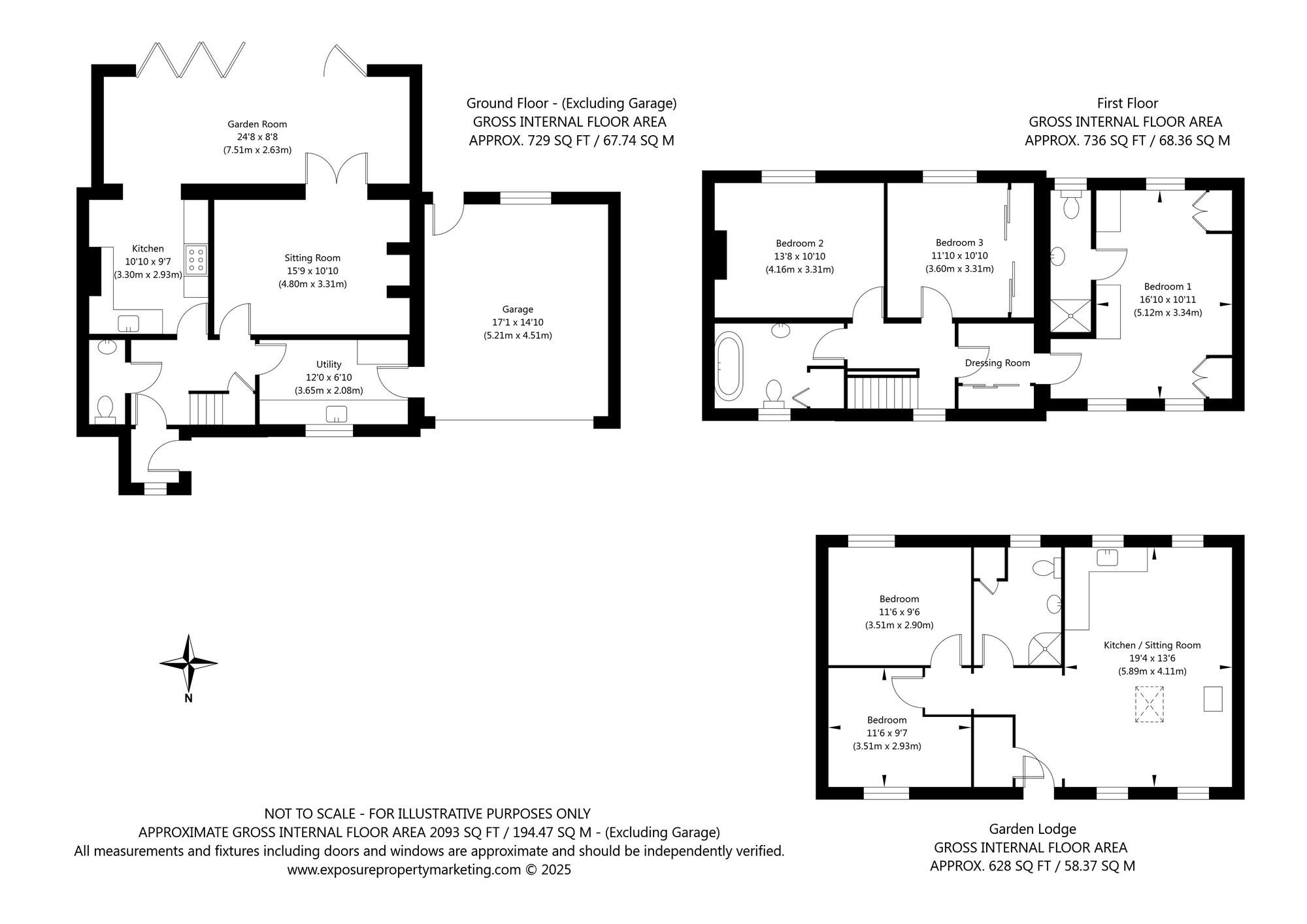 3 bed semi-detached house for sale in Main Street, York - Property floorplan