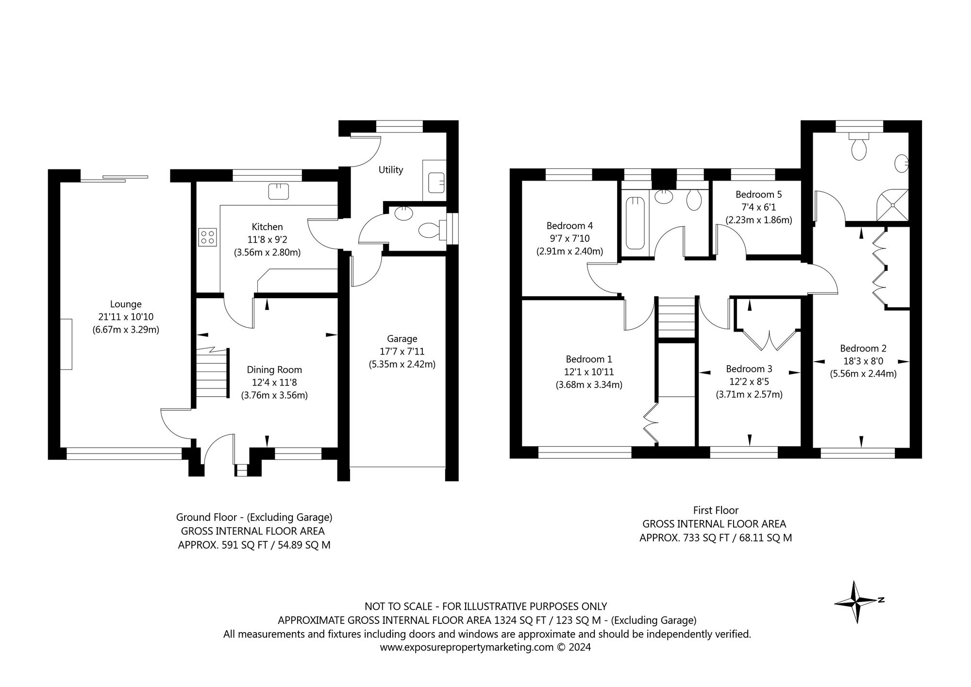 5 bed detached house for sale in Deacons Court, York - Property floorplan