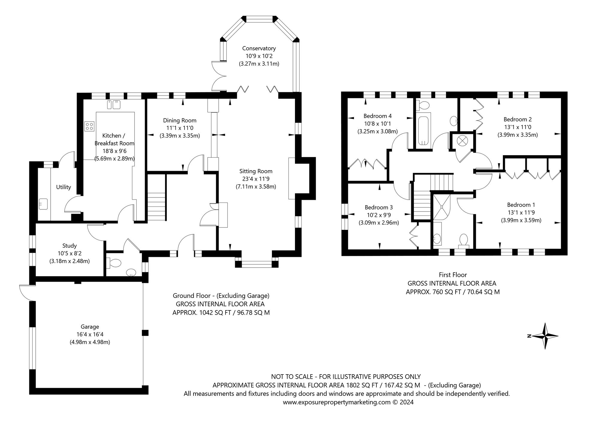 4 bed detached house for sale in Manor Farm Close, York - Property floorplan