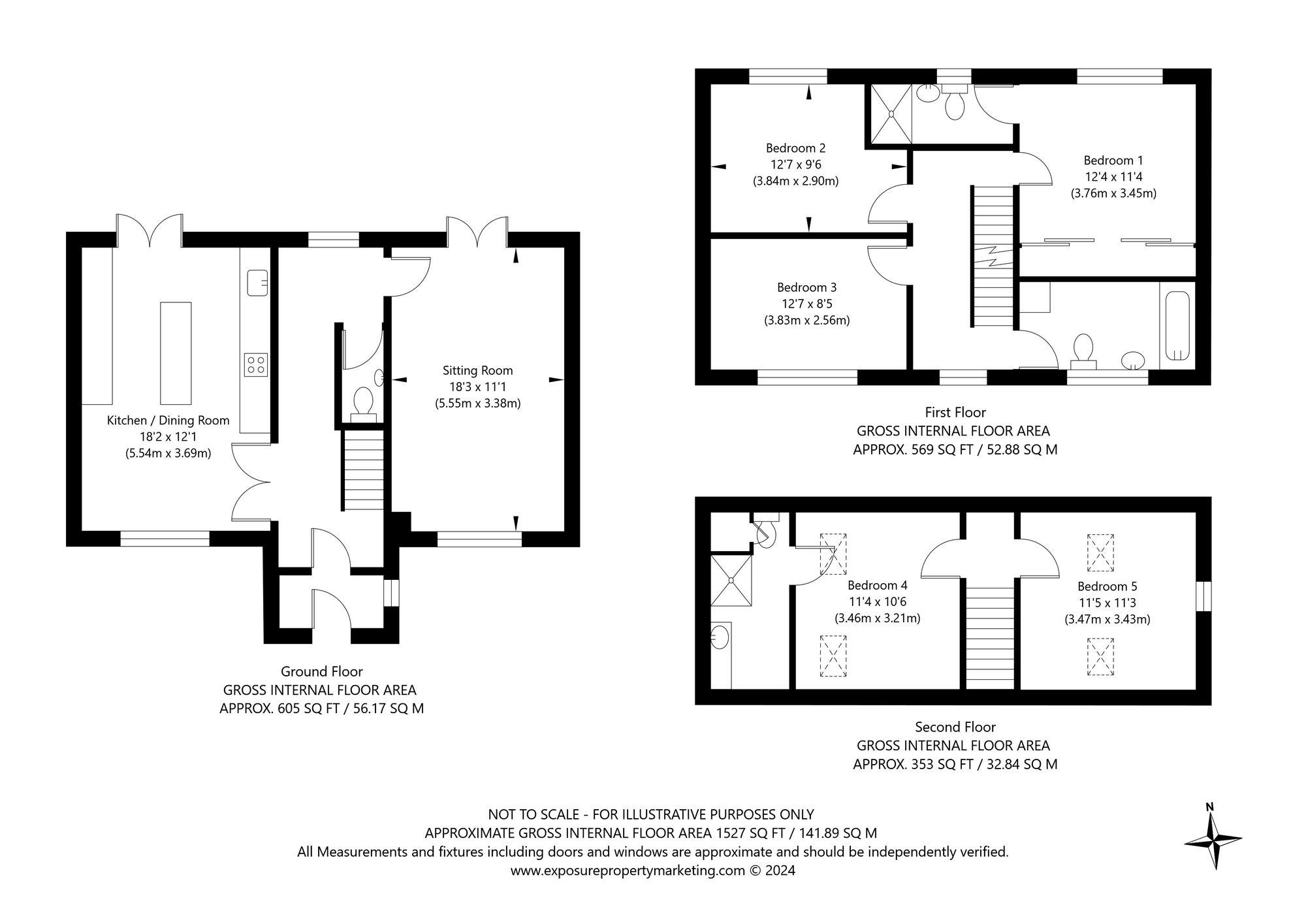 5 bed detached house for sale in Main Street, Leeds - Property floorplan