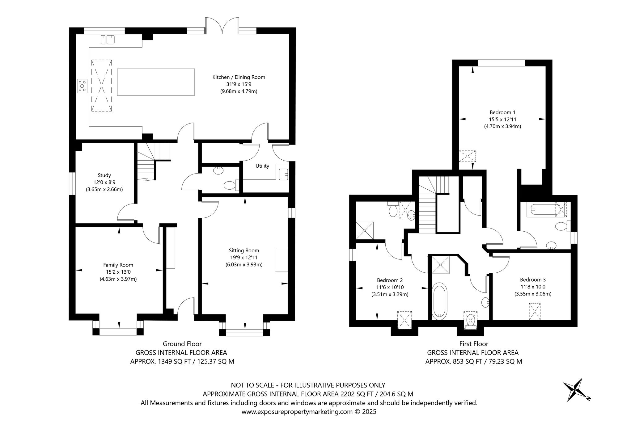 3 bed detached house for sale in Mill Lane, York - Property floorplan