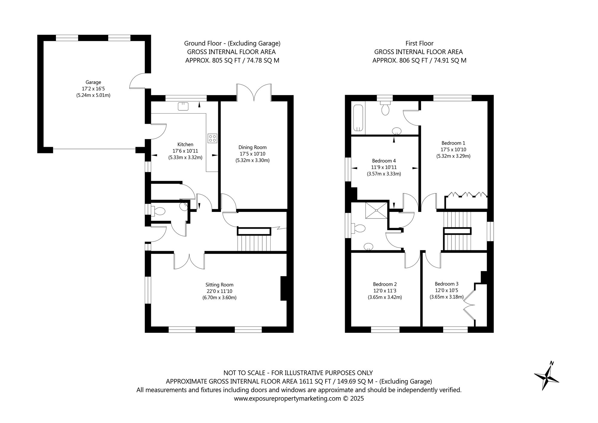 4 bed detached house for sale in Church Farm Close, York - Property floorplan