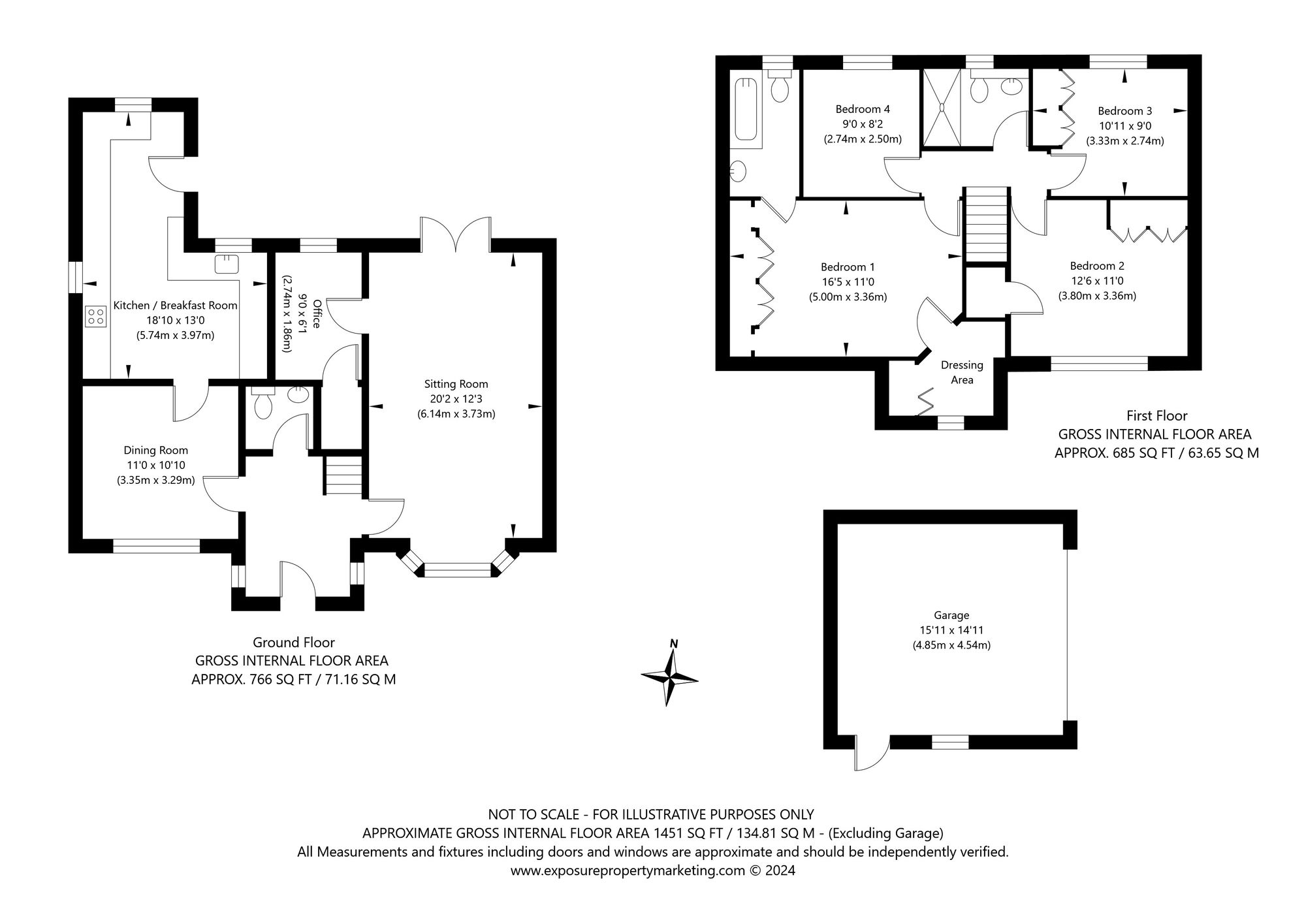 4 bed house for sale in Turnpike Road, Tadcaster - Property floorplan