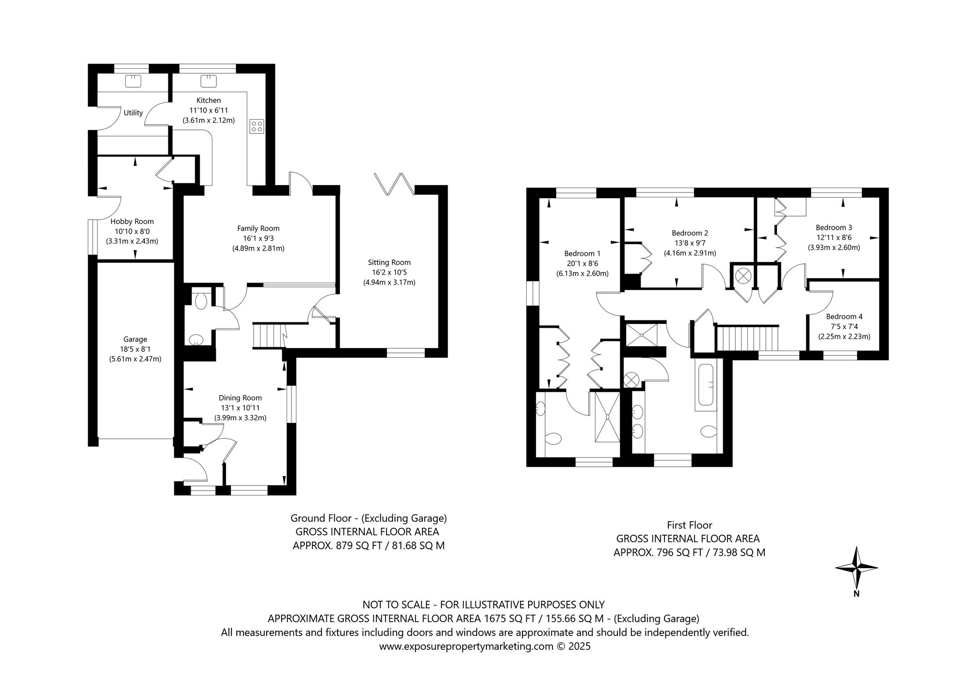 4 bed detached house for sale in Millers Croft, York - Property floorplan