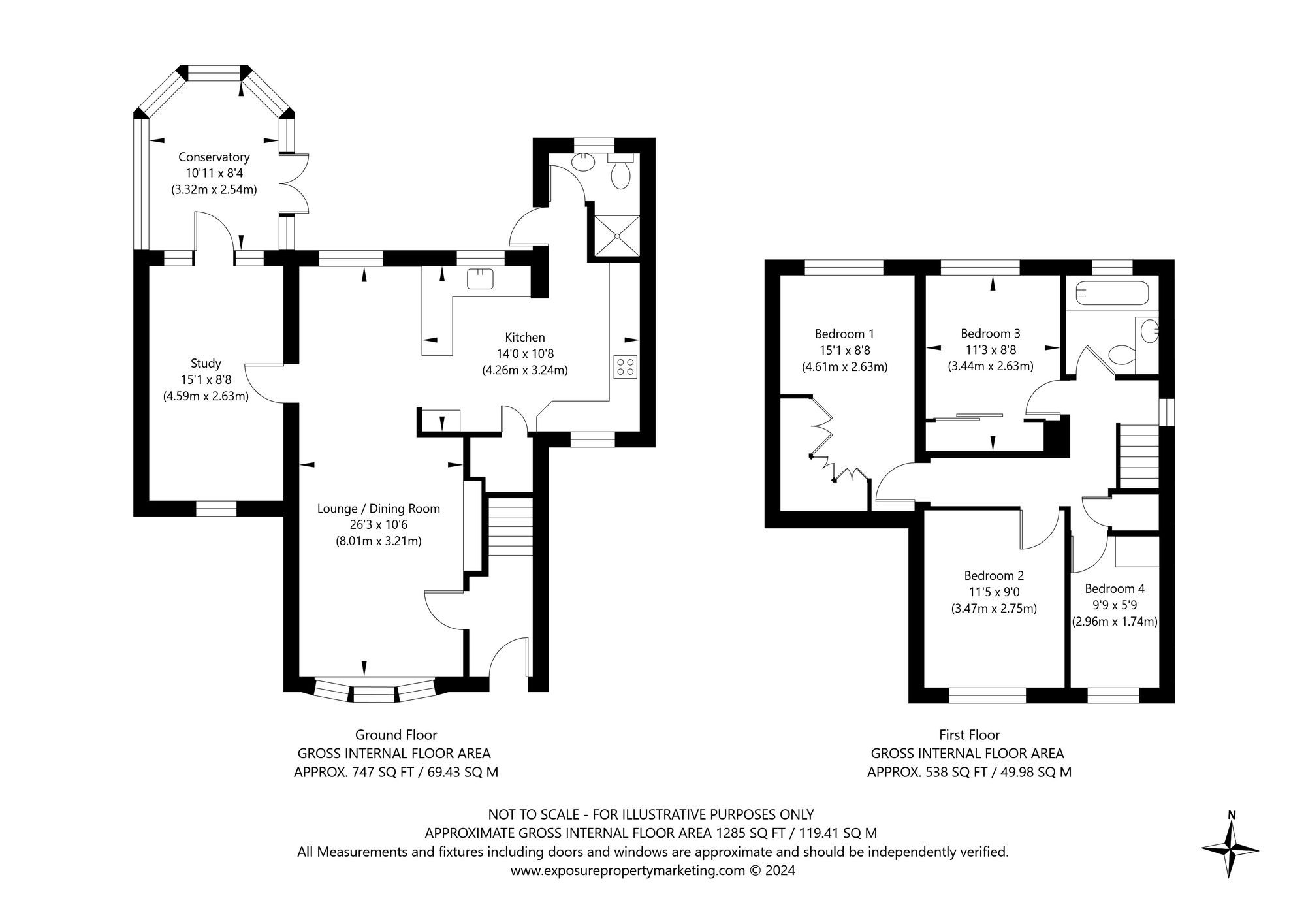 4 bed detached house for sale in Wainers Close, York - Property floorplan