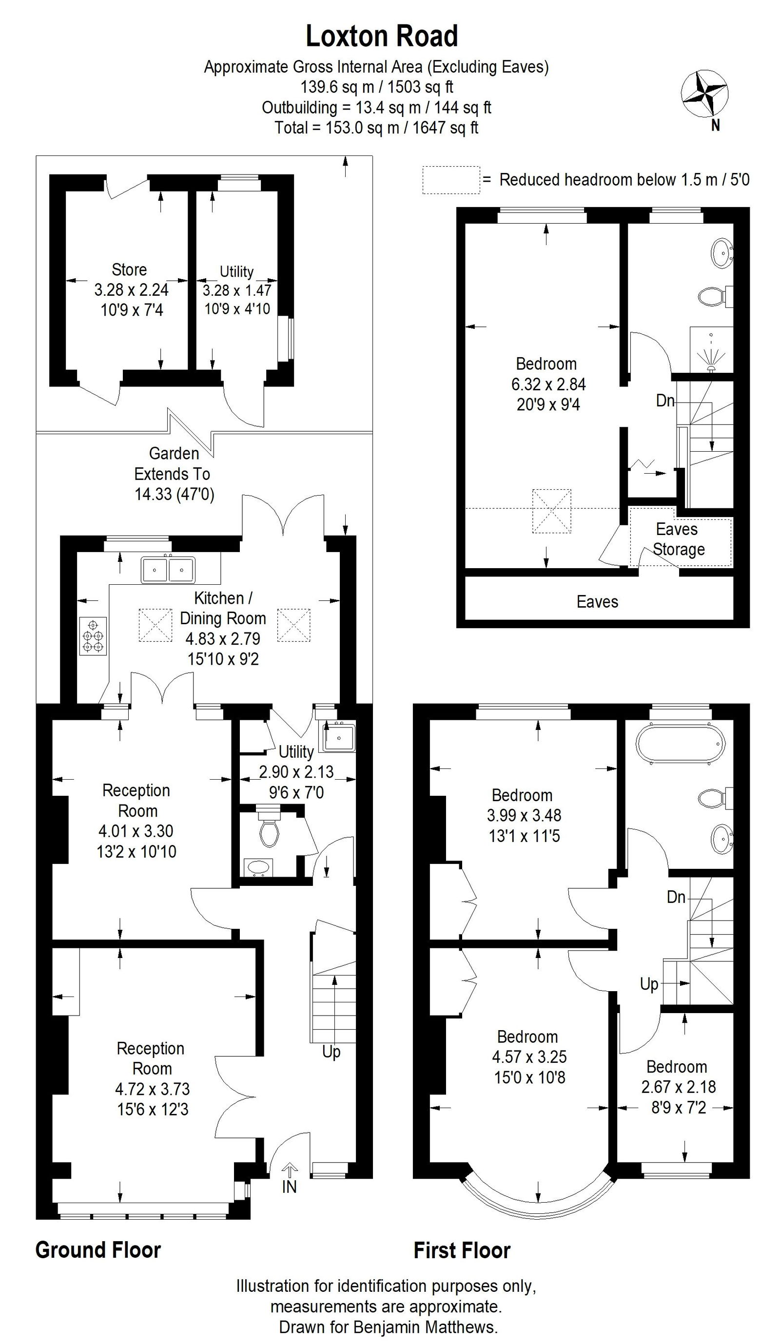 4 bed terraced house for sale in Loxton Road, London - Property Floorplan