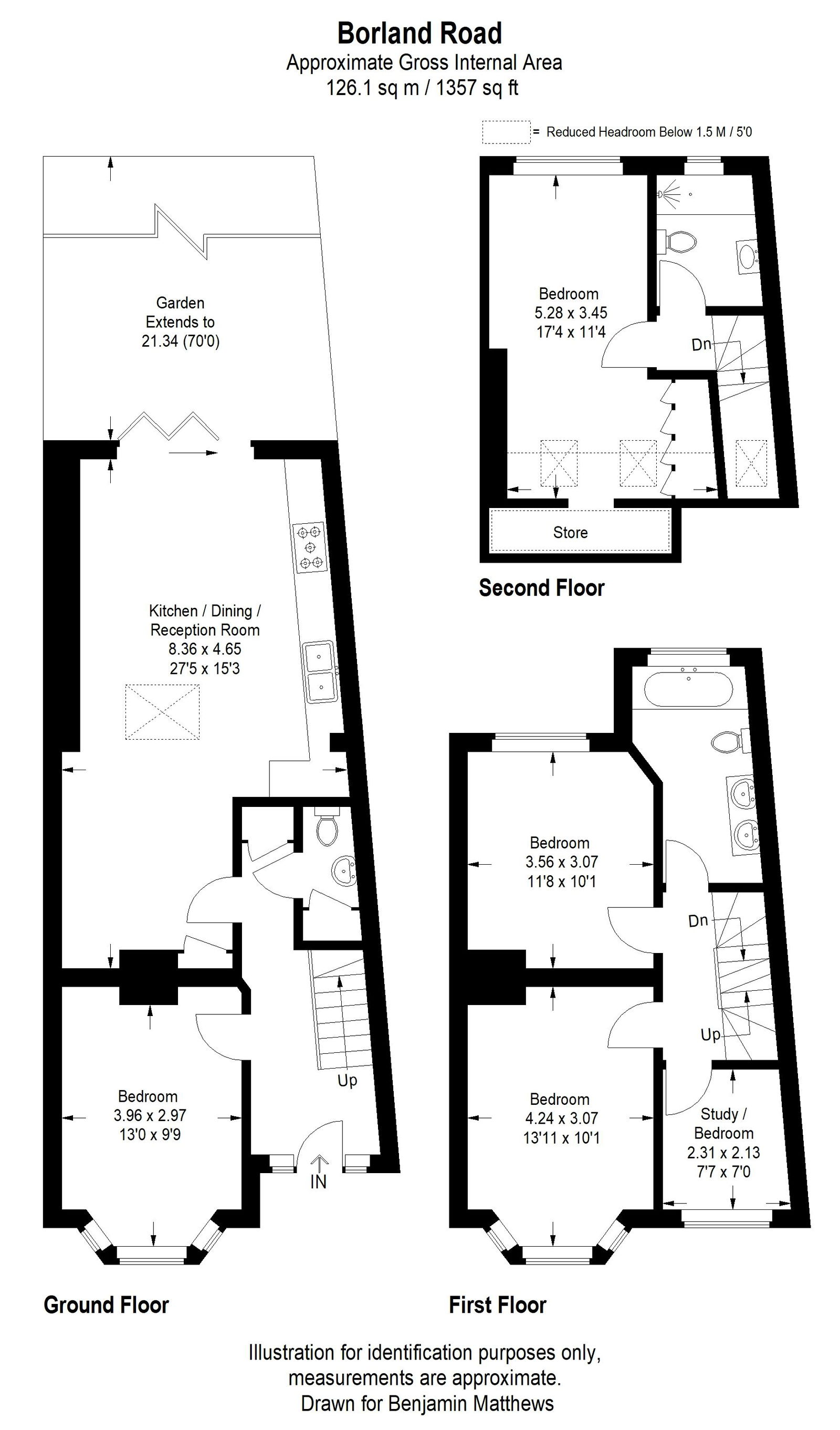 4 bed semi-detached house to rent in Borland Road, London - Property Floorplan