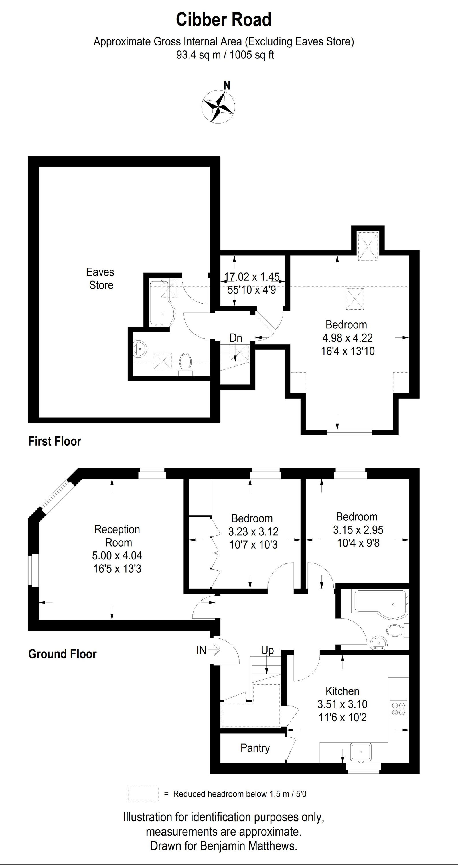 3 bed flat for sale in Cibber Road, London - Property Floorplan