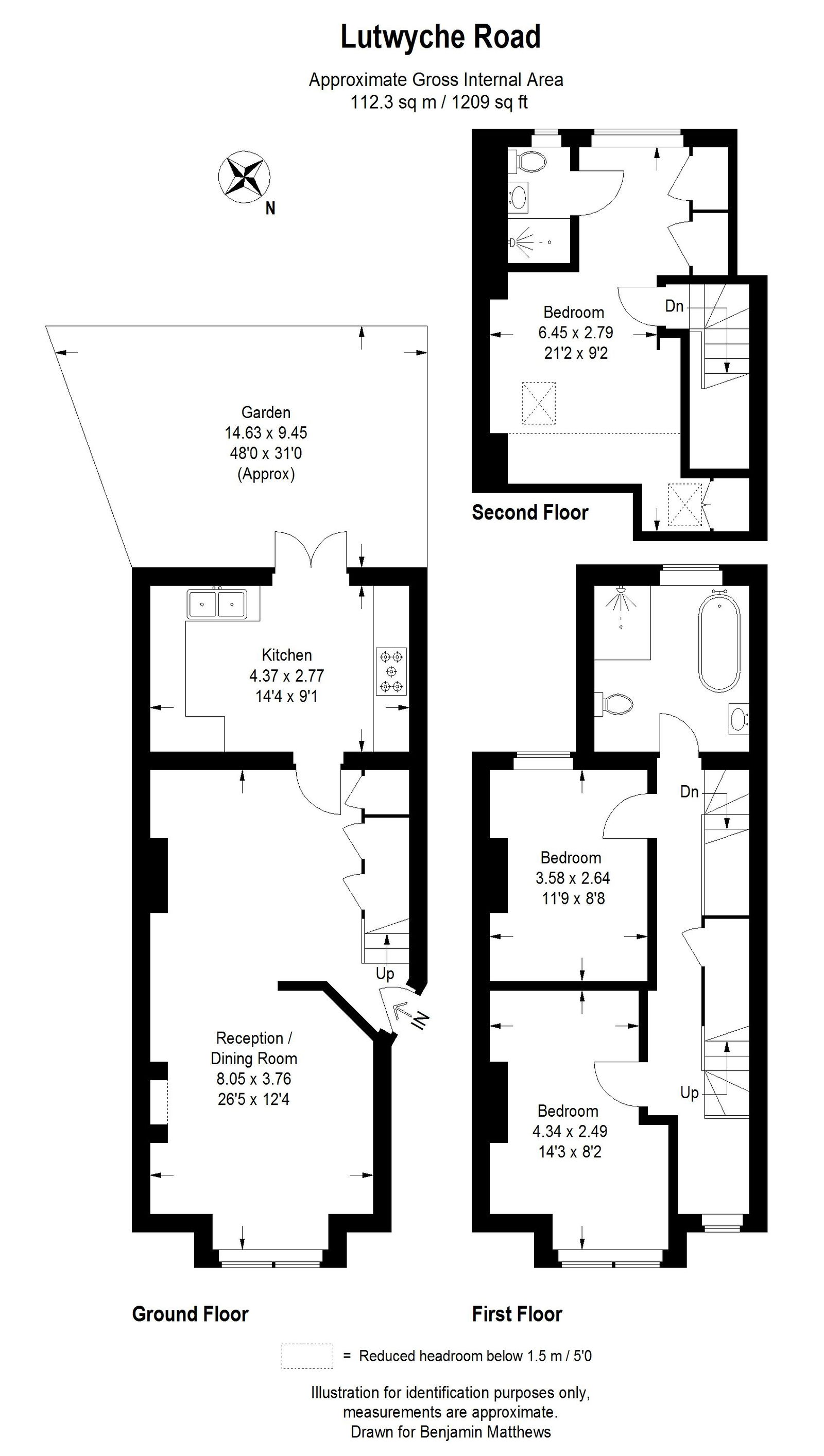 3 bed end of terrace house for sale in Lutwyche Road, London - Property Floorplan