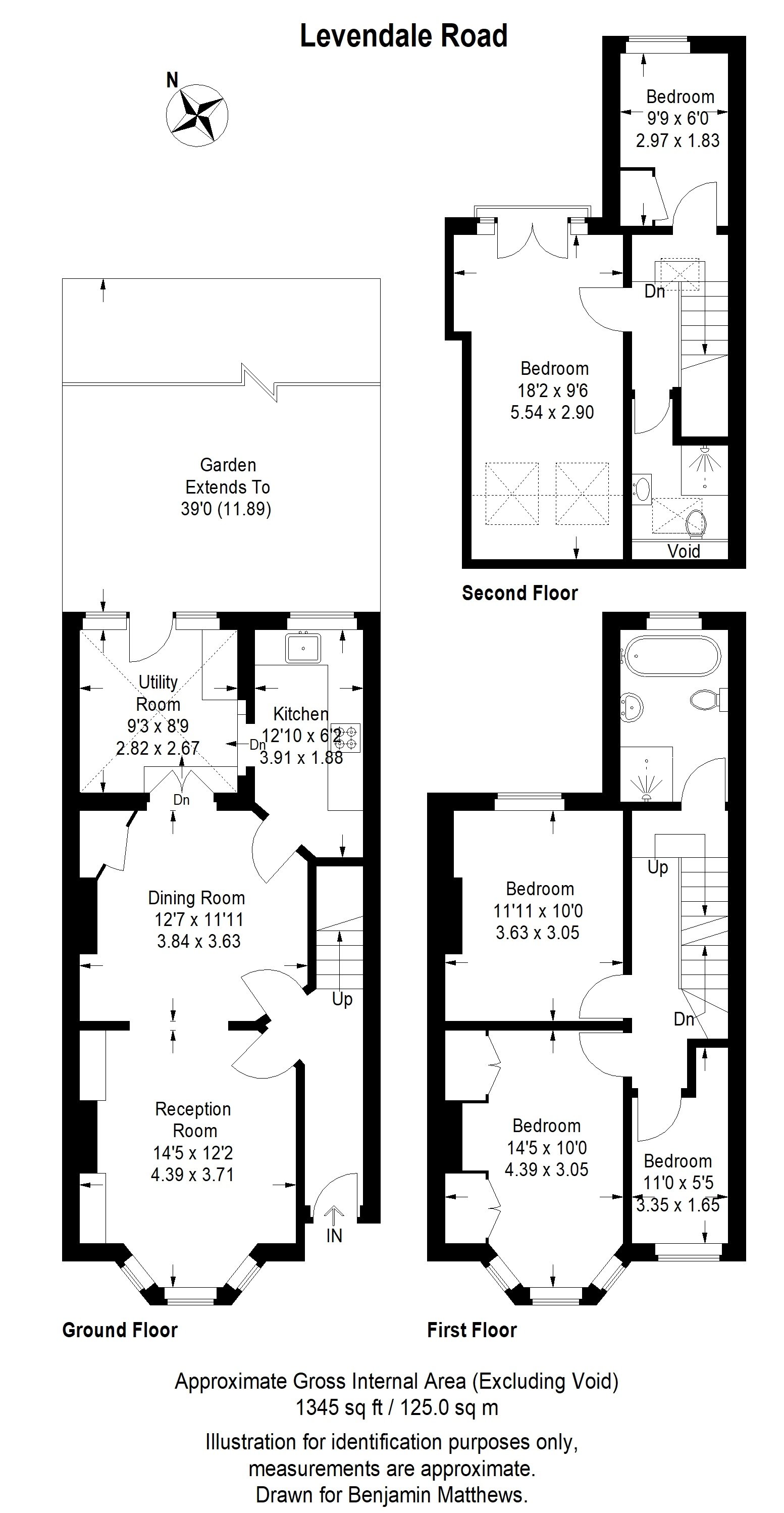 5 bed terraced house for sale in Levendale Road, London - Property Floorplan
