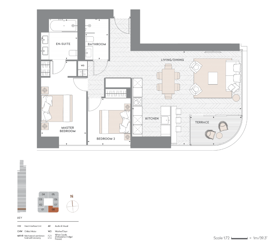 2 bed apartment for sale in Principal Place - Property floorplan