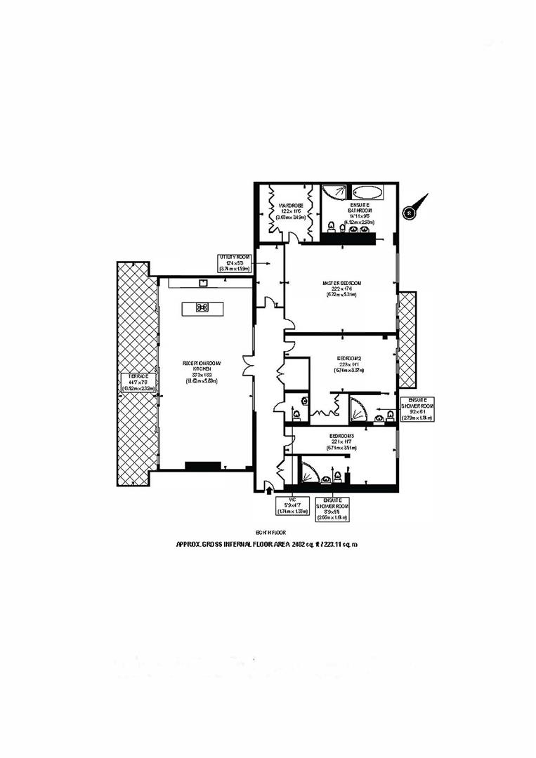 3 bed apartment for sale in Horseferry Road, London - Property floorplan