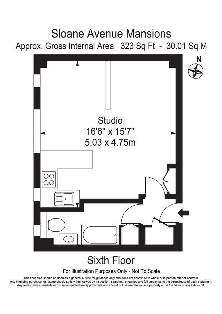 Apartment for sale in Sloane Avenue, London - Property floorplan