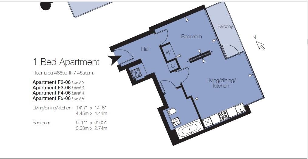 1 bed house to rent in Gatliff Road, London - Property floorplan